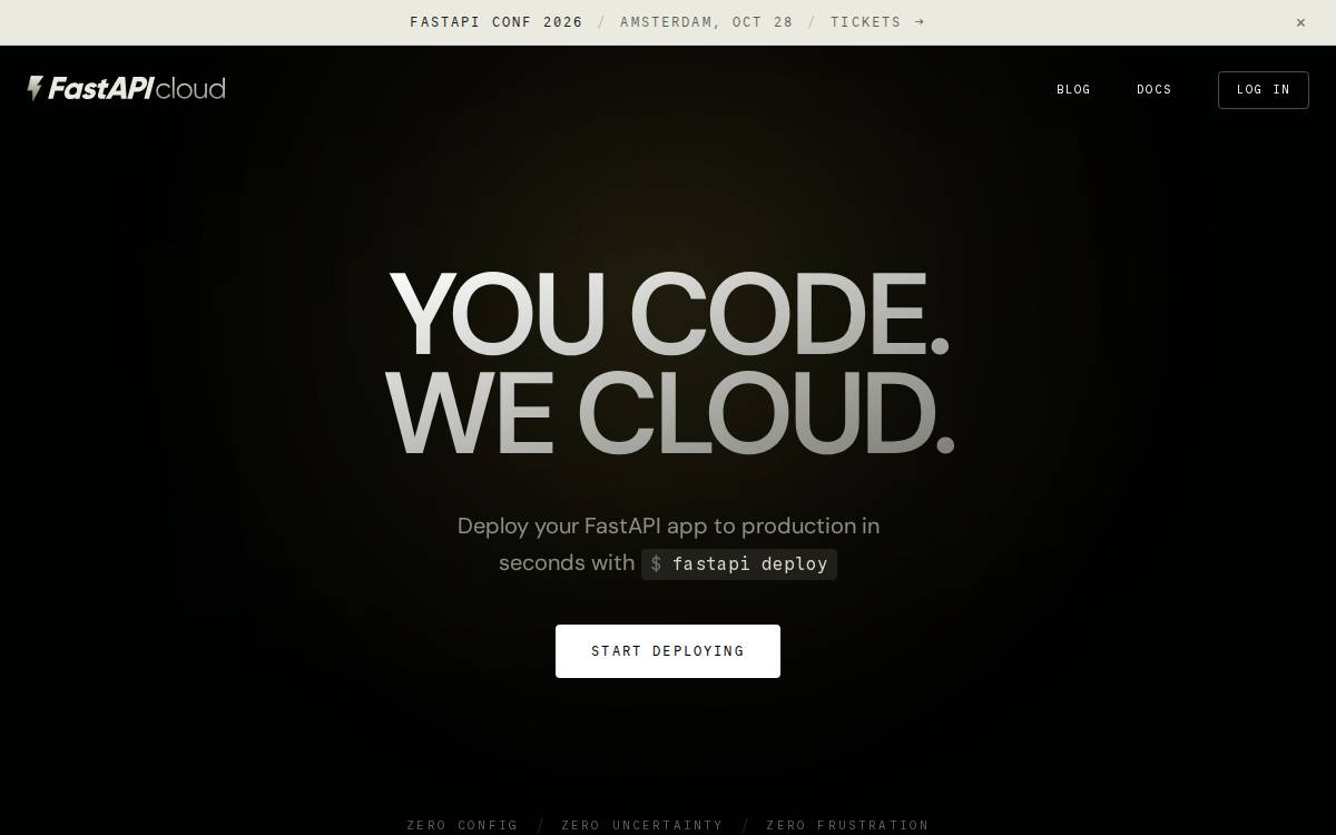 FastAPI Labs website preview