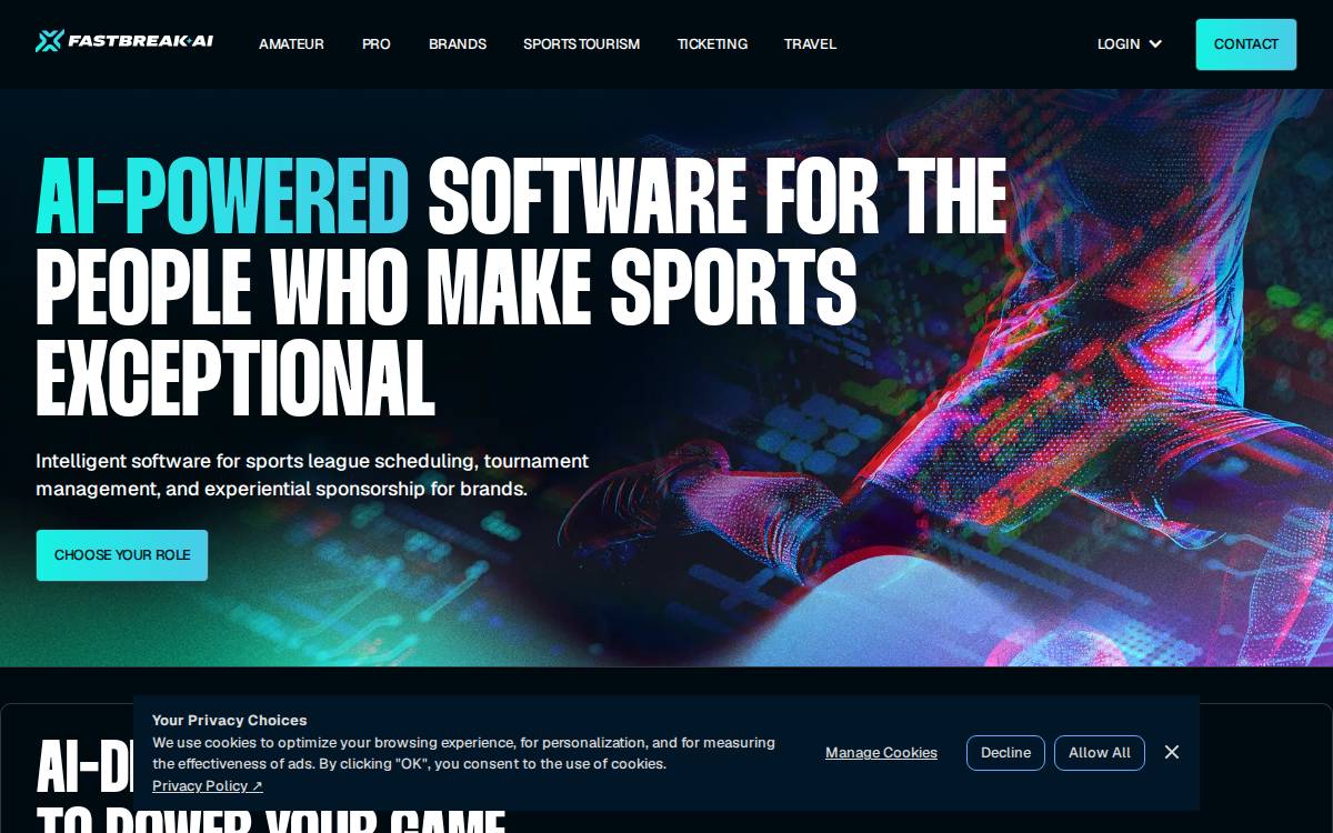 Fastbreak website preview