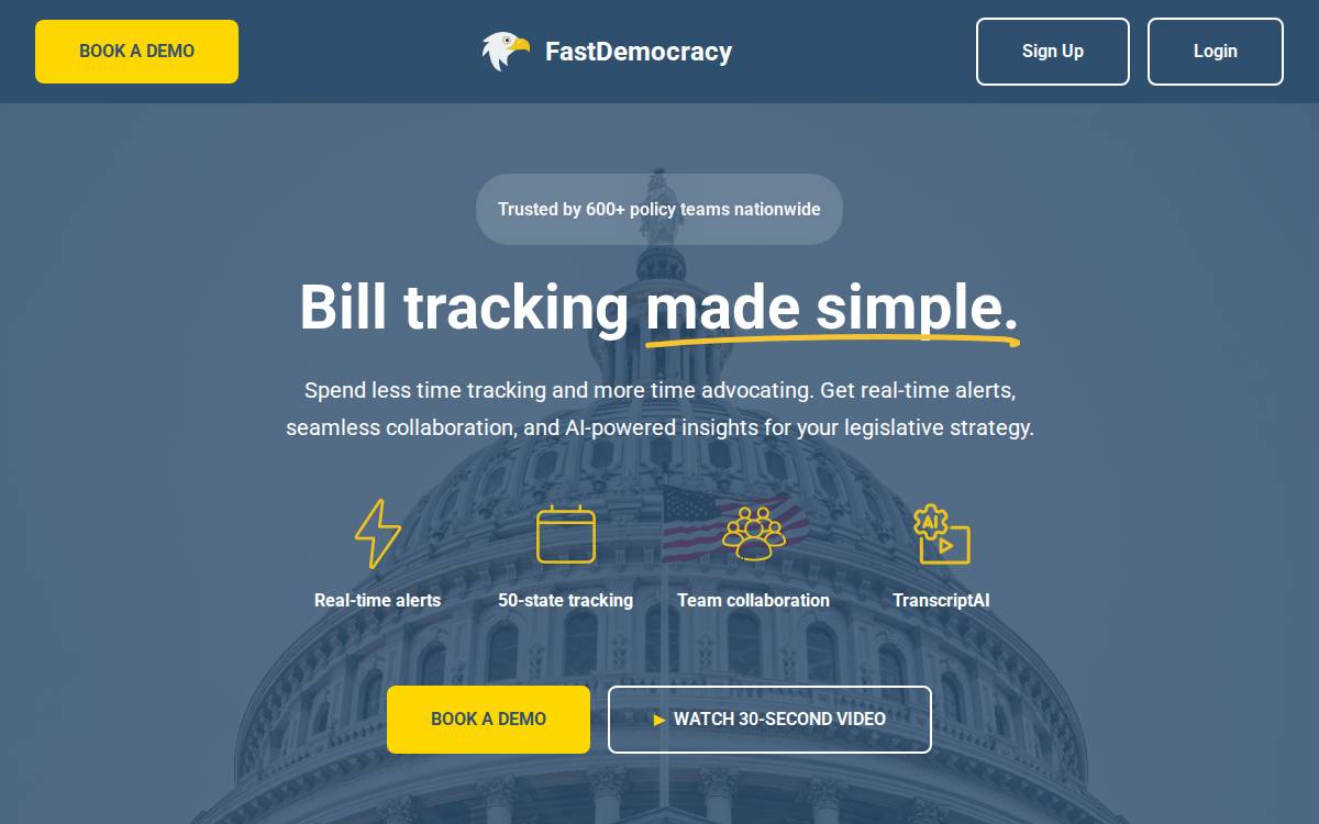 Fastdemocracy website preview