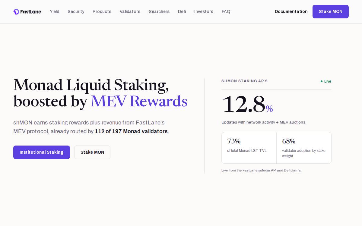 Fastlane website preview