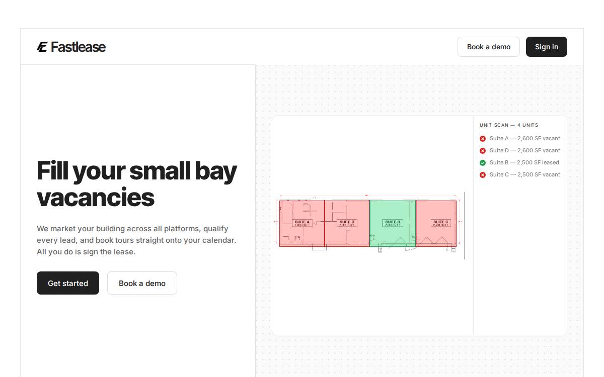 FastLease website preview