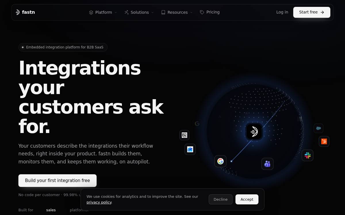 Fastn website preview