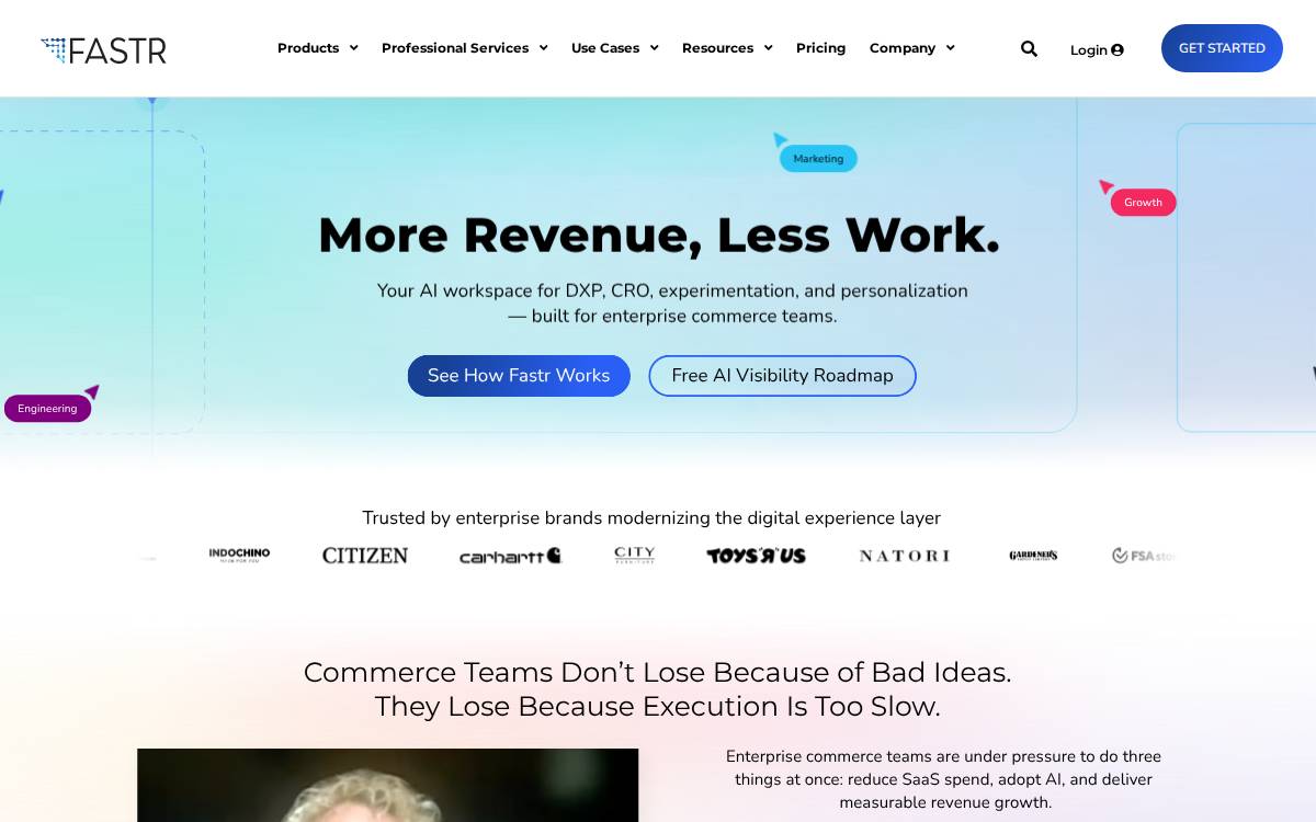Fastr website preview