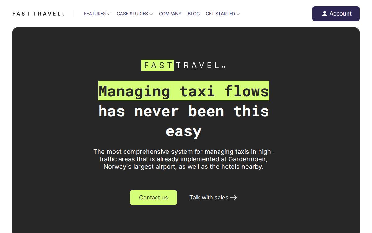 Fasttravel website preview