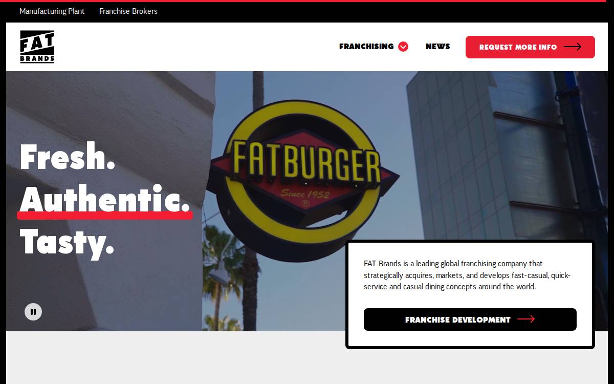 Fat Brands Exited website preview
