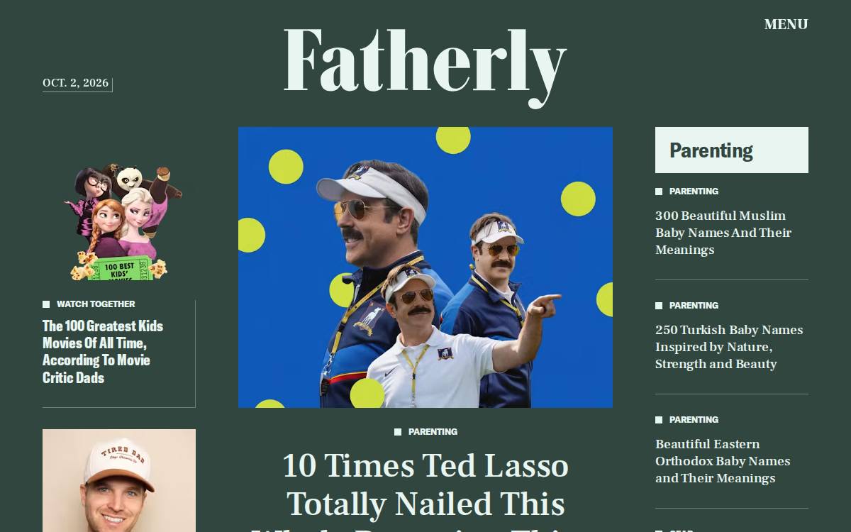 Fatherly website preview