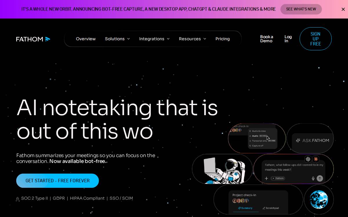 Fathom website preview