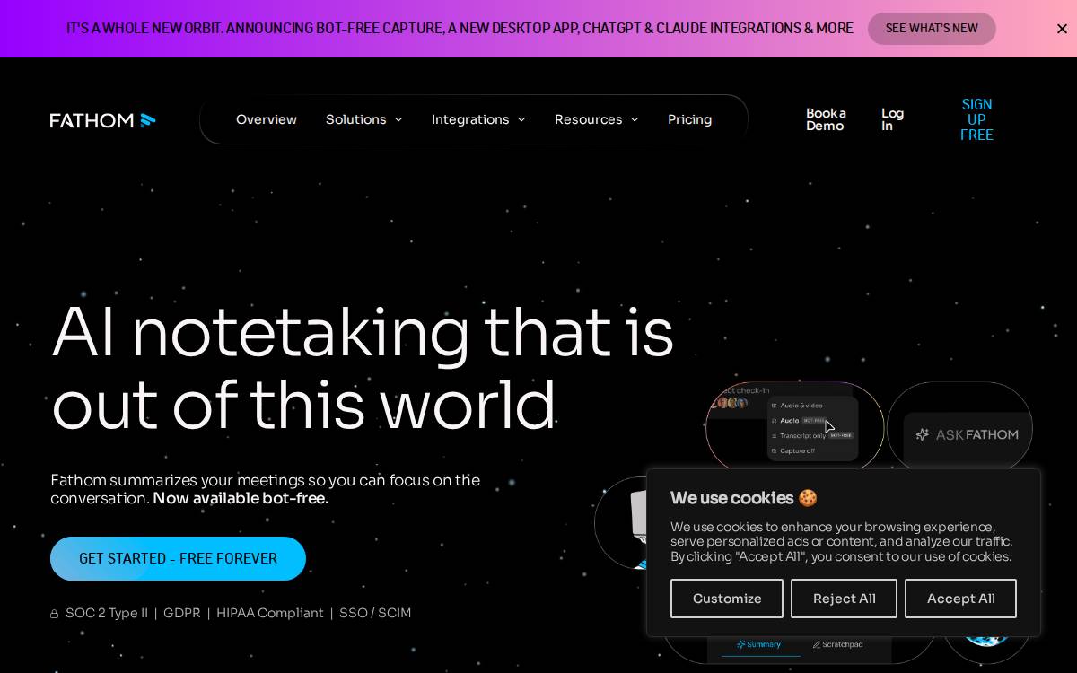Fathom website preview