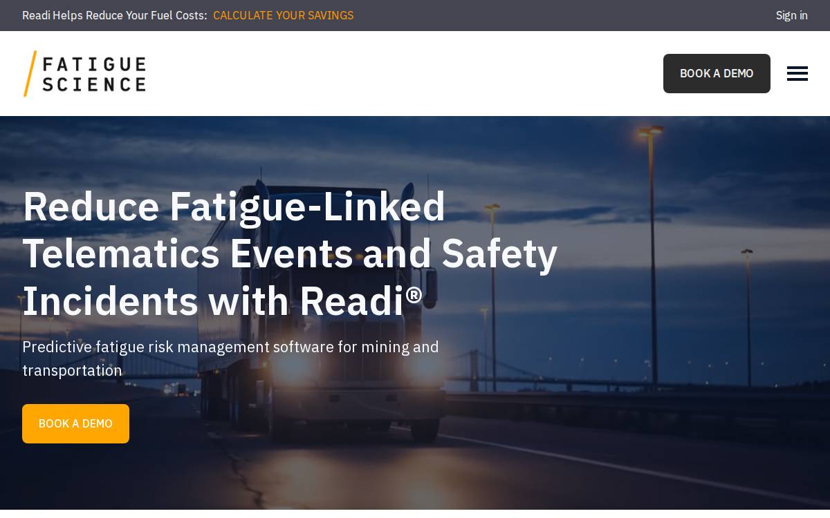 Fatigue Science website preview