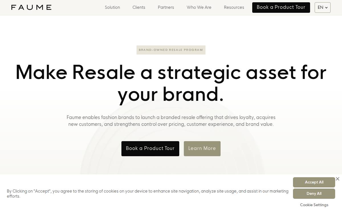 FAUME website preview