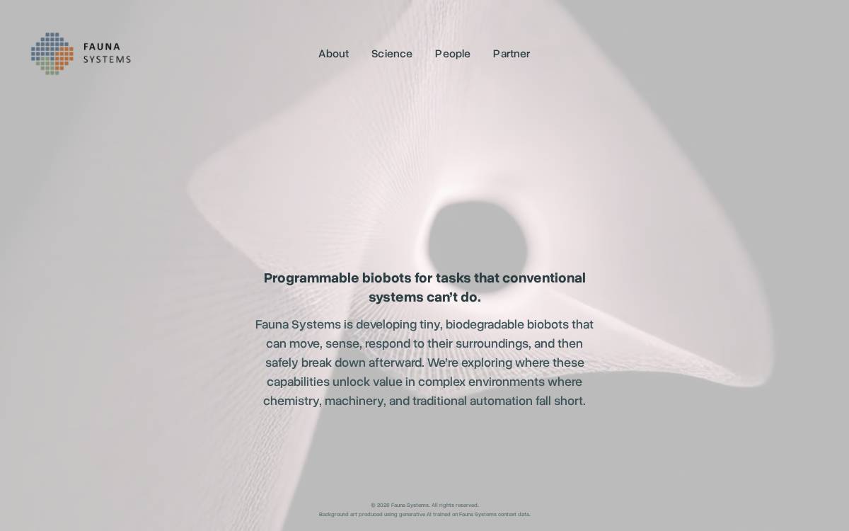 Faunasystems website preview