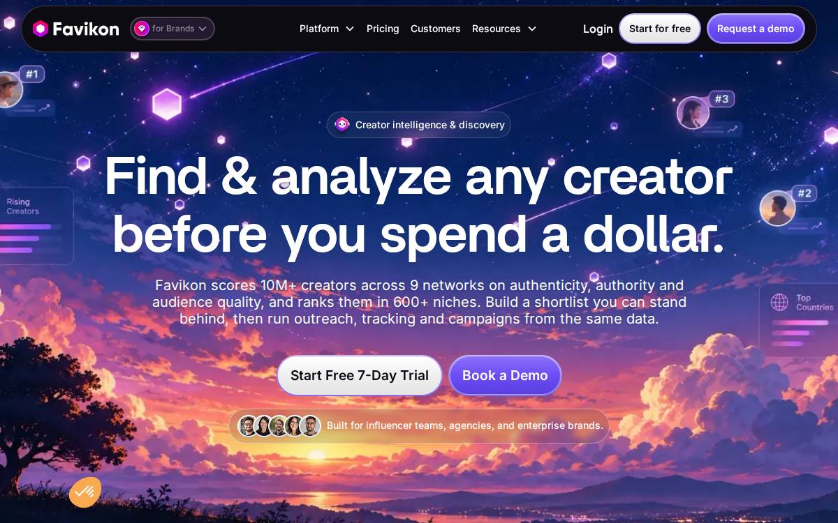 Favikon website preview