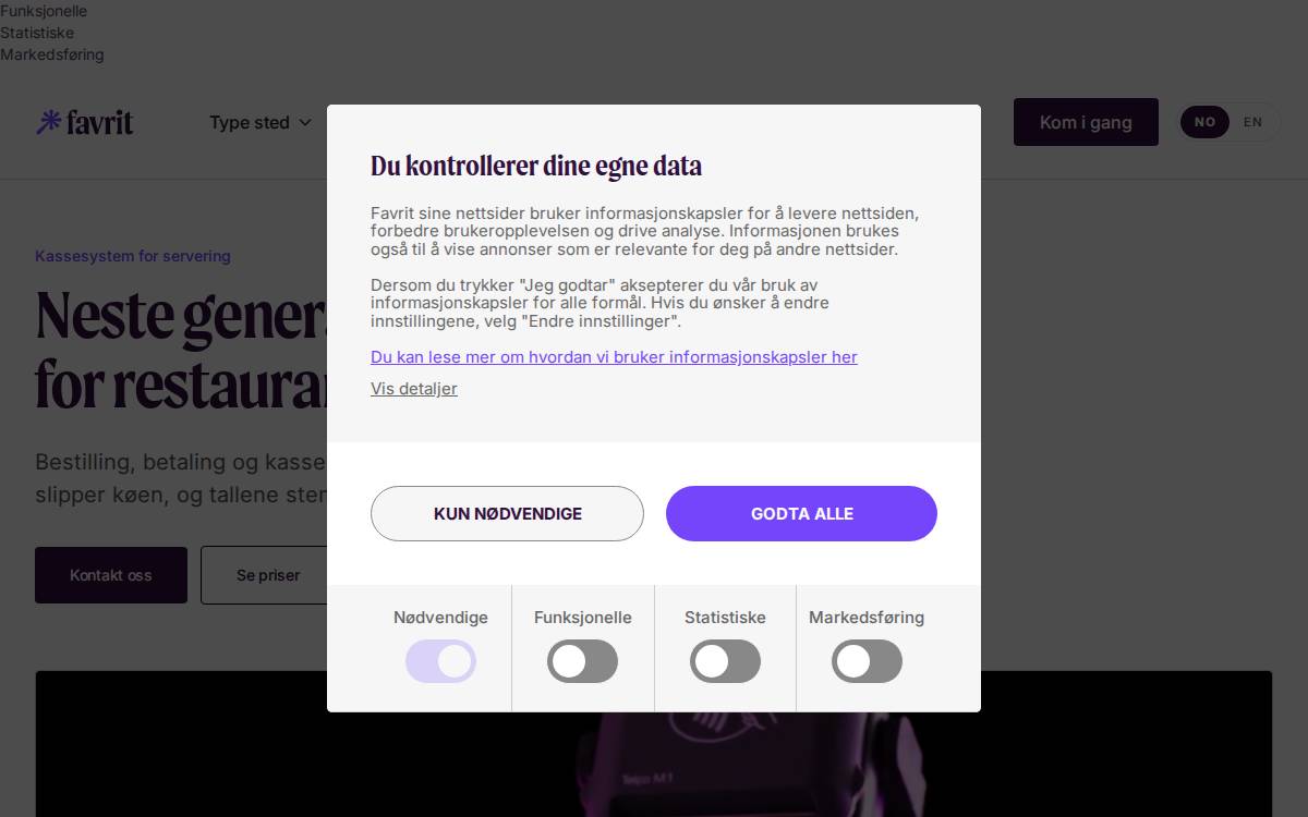 Favrit website preview