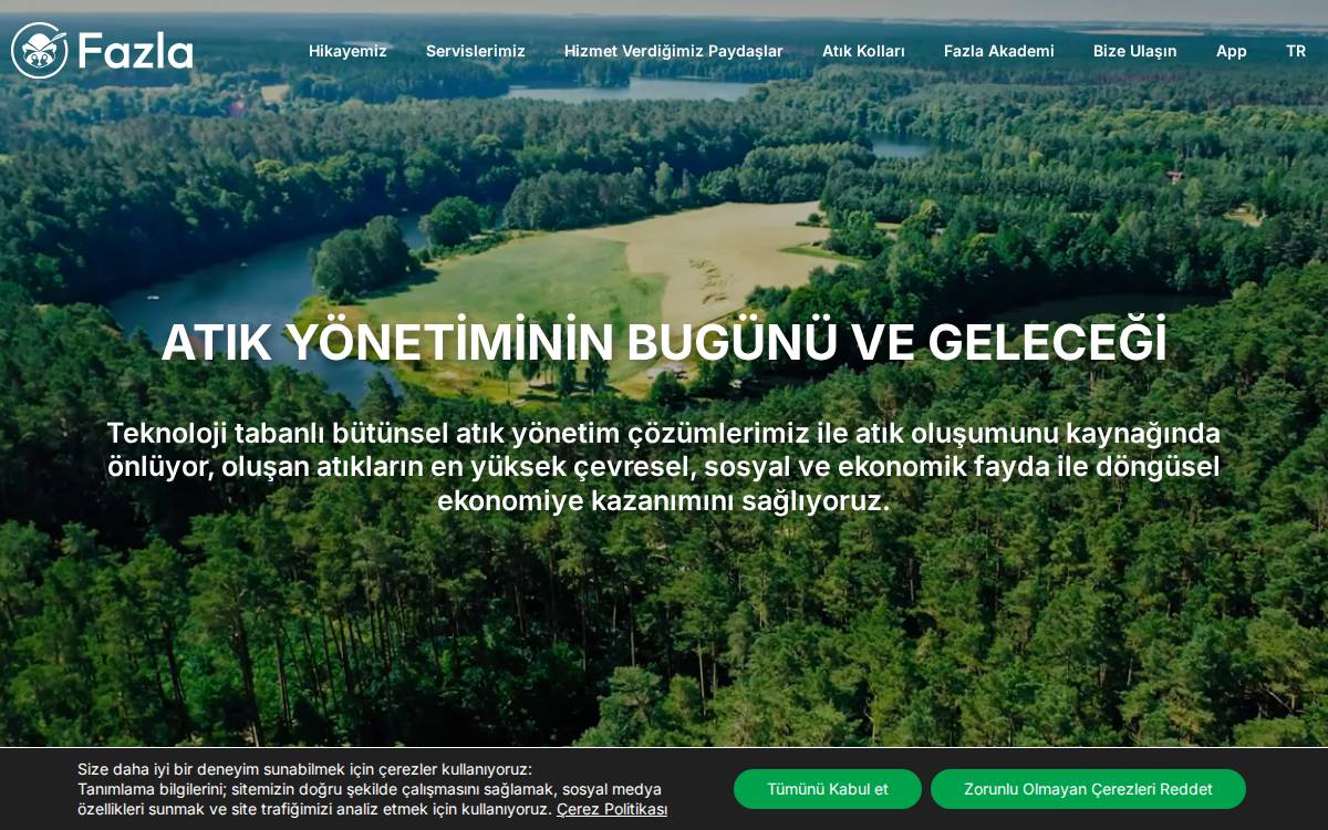 Fazla Gida website preview