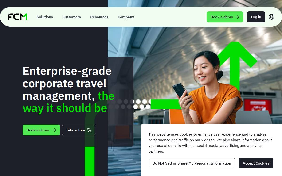 Fcmtravel website preview
