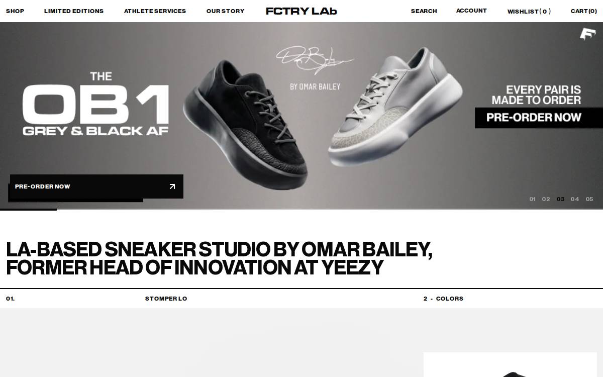 Fctry Lab website preview