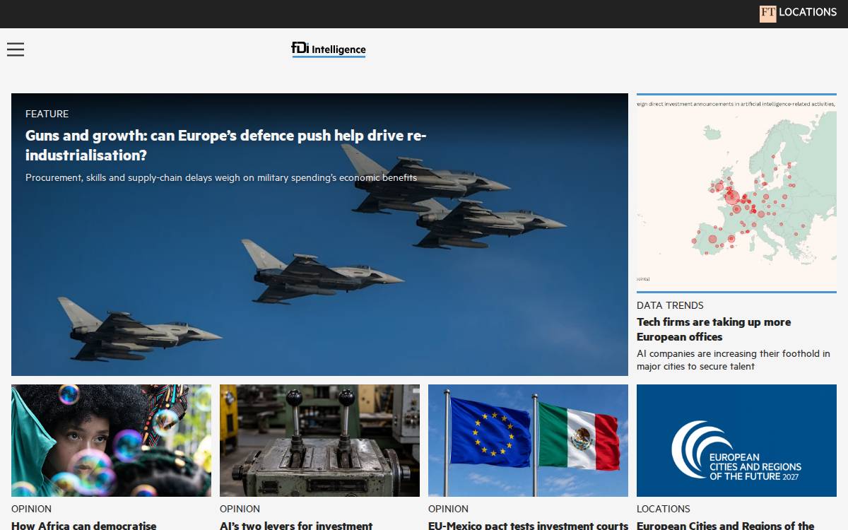 Fdiintelligence website preview