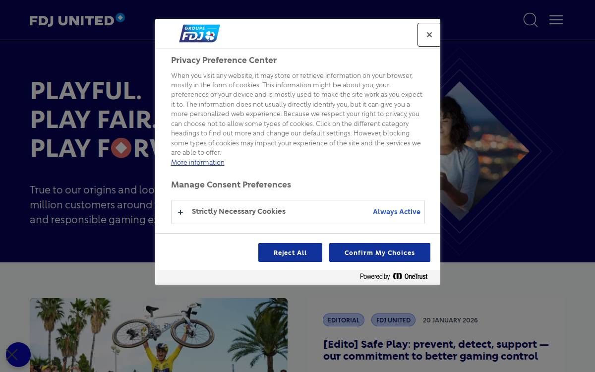 FDJ United website preview