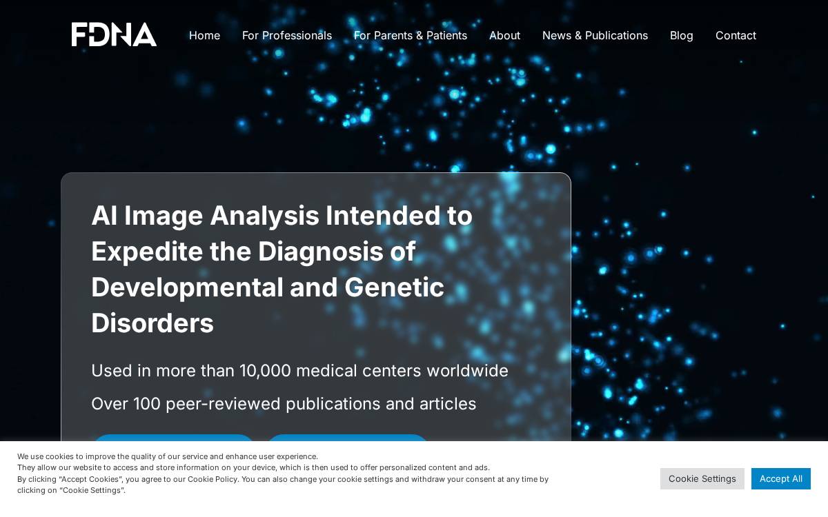 Fdna website preview