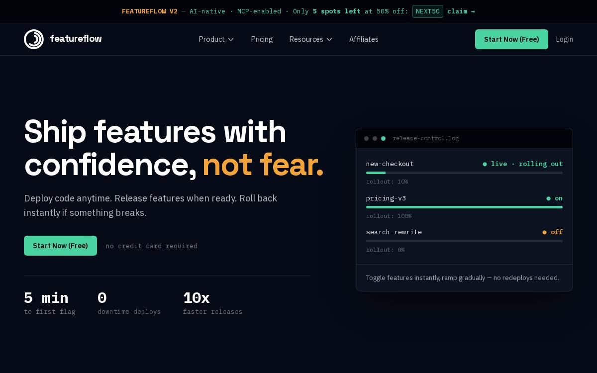 Featureflow website preview