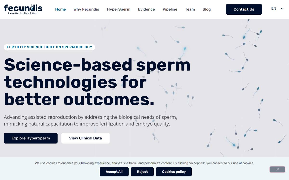 Fecundis website preview