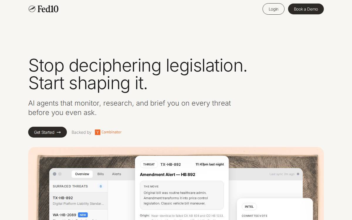 Fed10 website preview