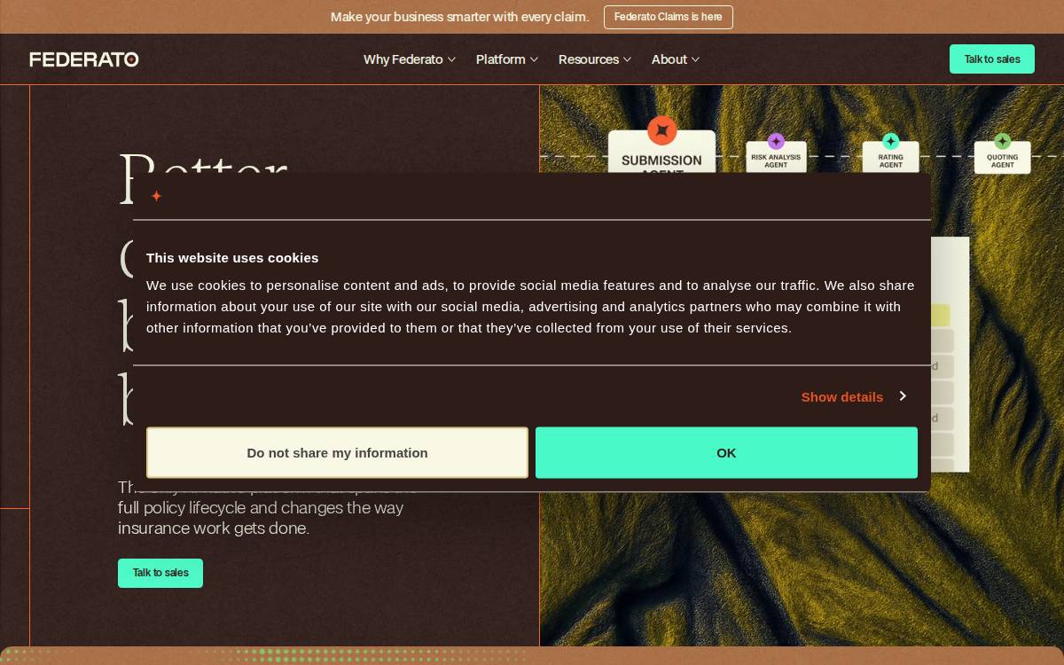 Federato website preview
