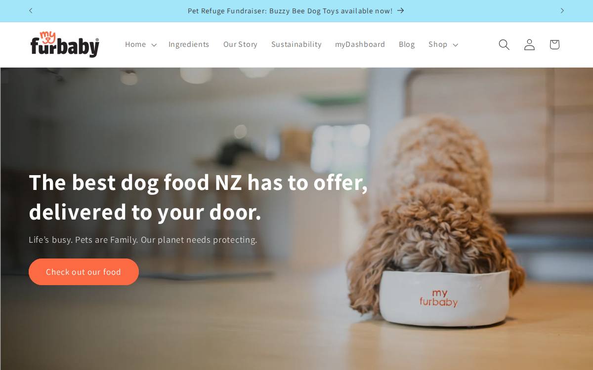Feedmyfurbaby website preview