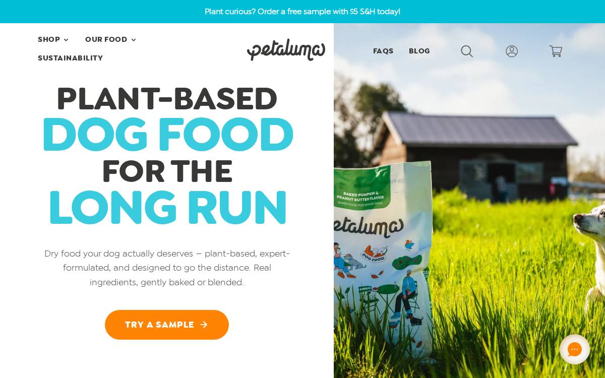 Feedpetaluma website preview
