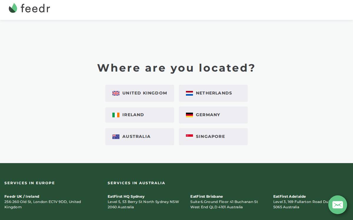 Feedr website preview