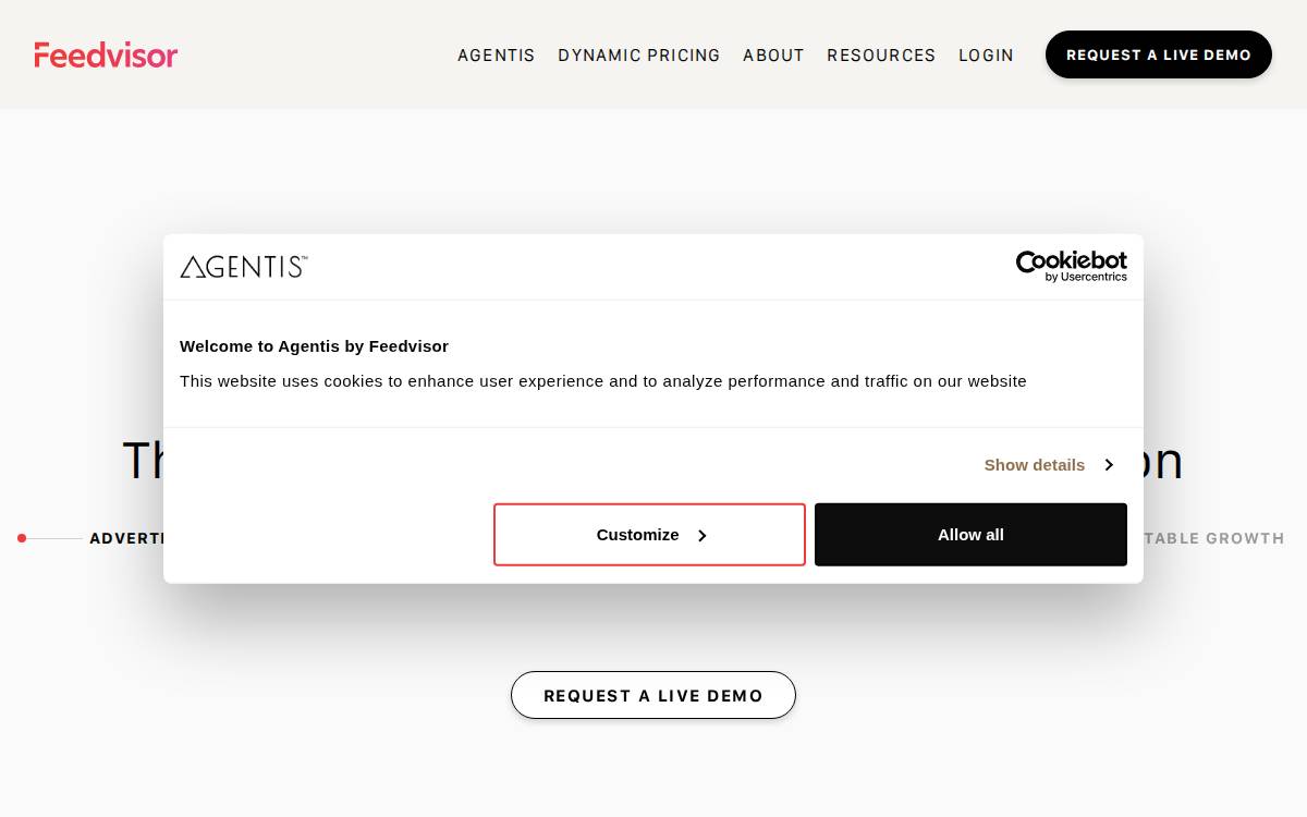 Feedvisor website preview