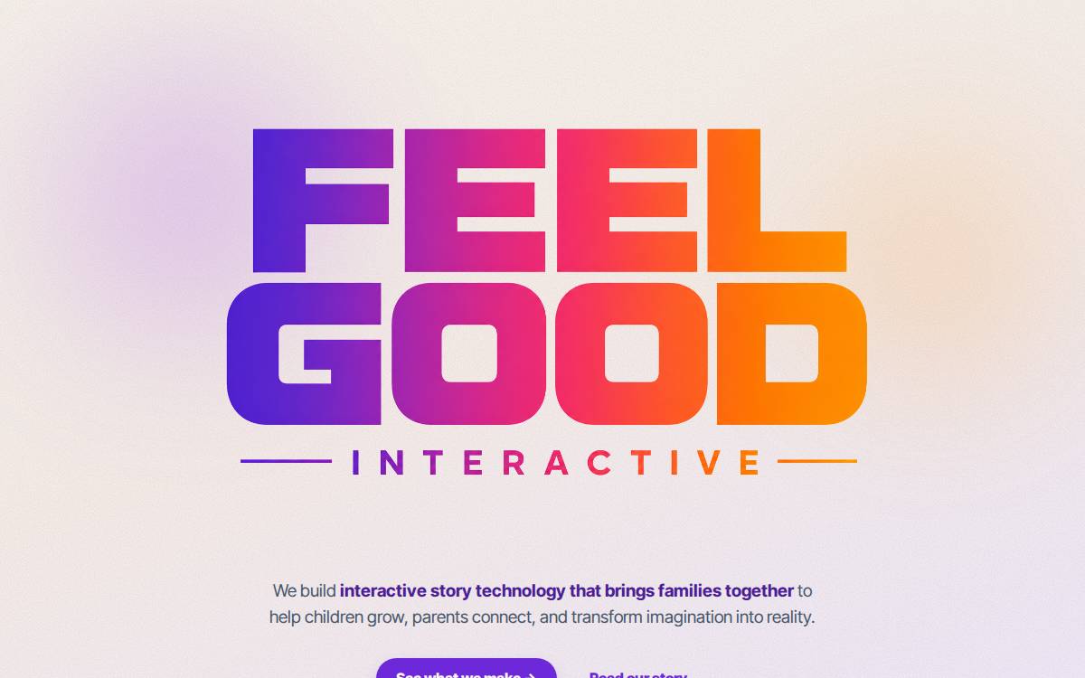 Feel Good Games Website website preview