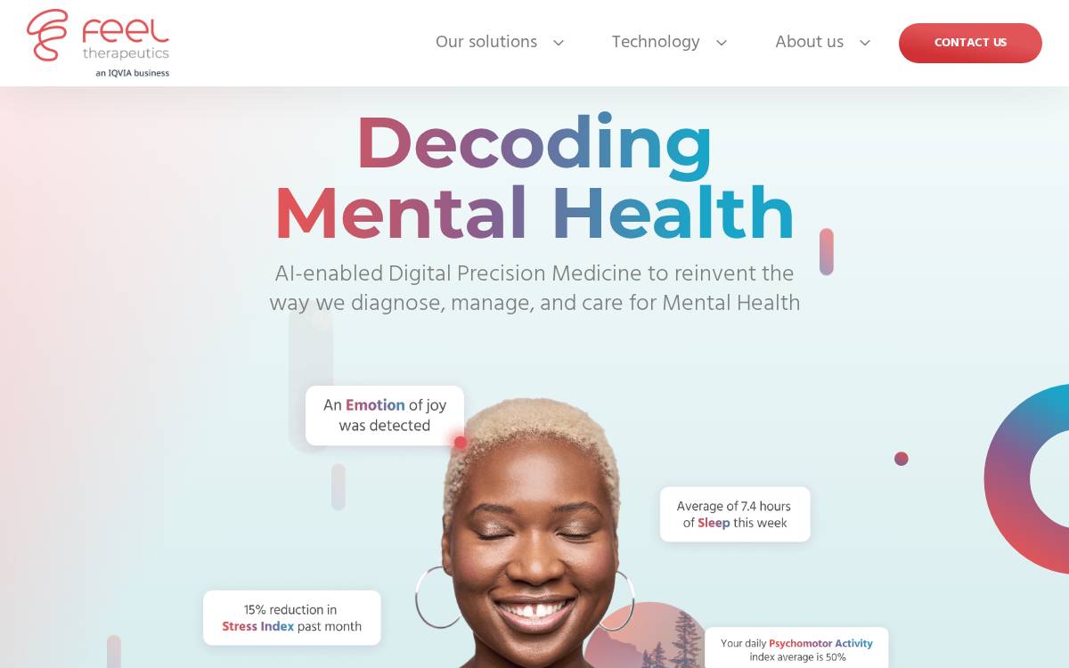 Feel Therapeutics website preview