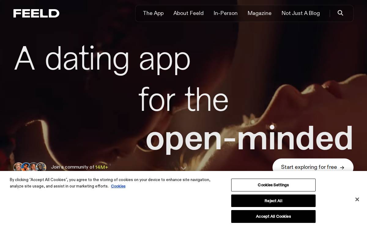 Feeld website preview