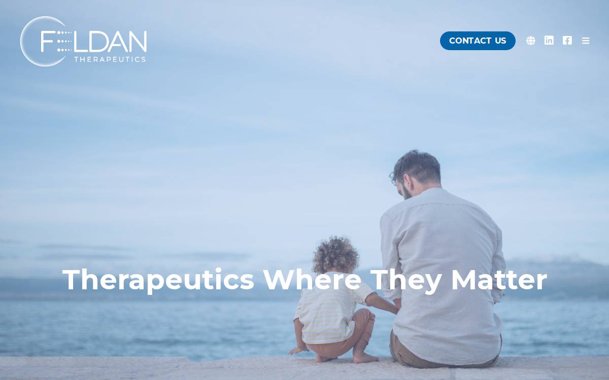 Feldan Therapeutics website preview