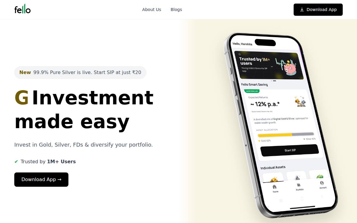 Fello website preview