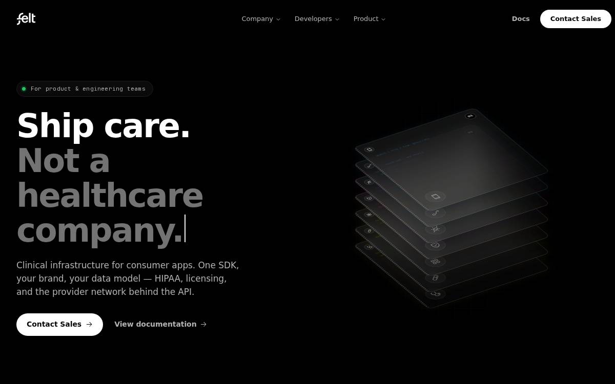 Felt website preview