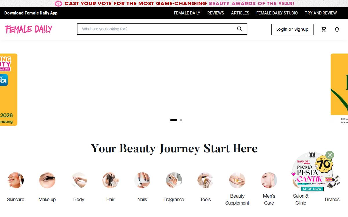 Female Daily website preview