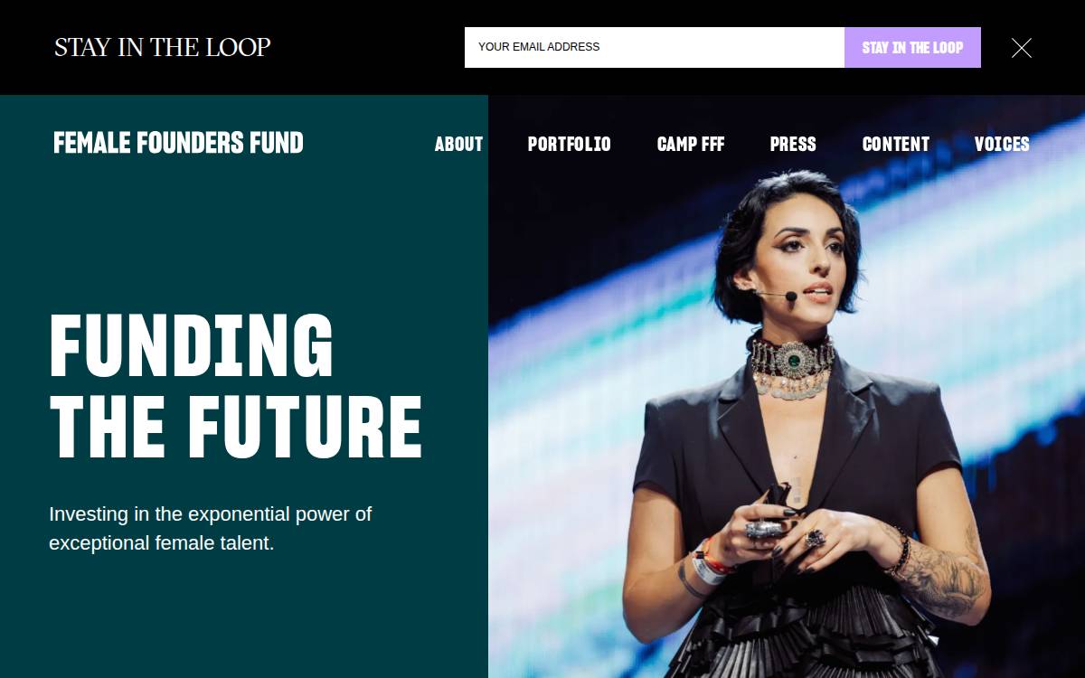 Femalefoundersfund website preview