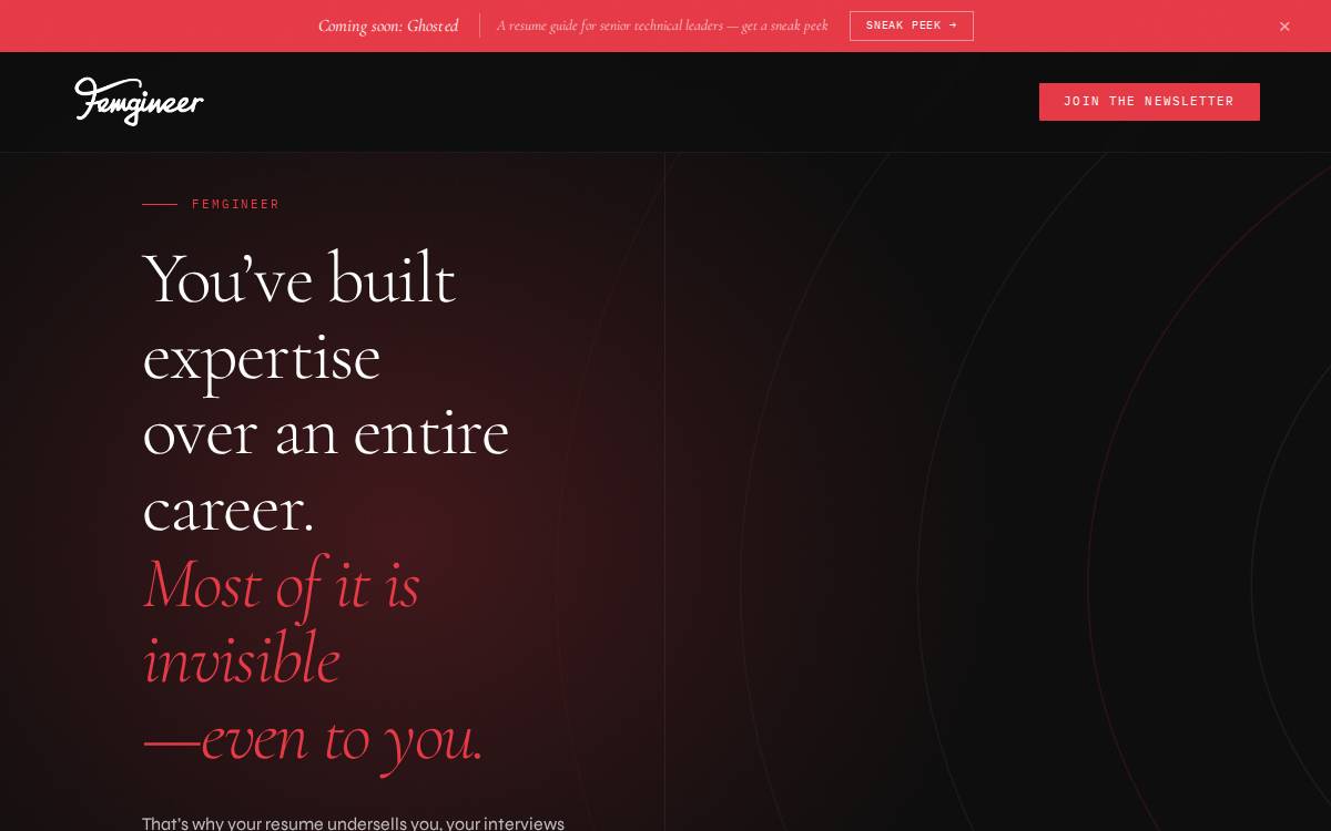 Femgineer website preview