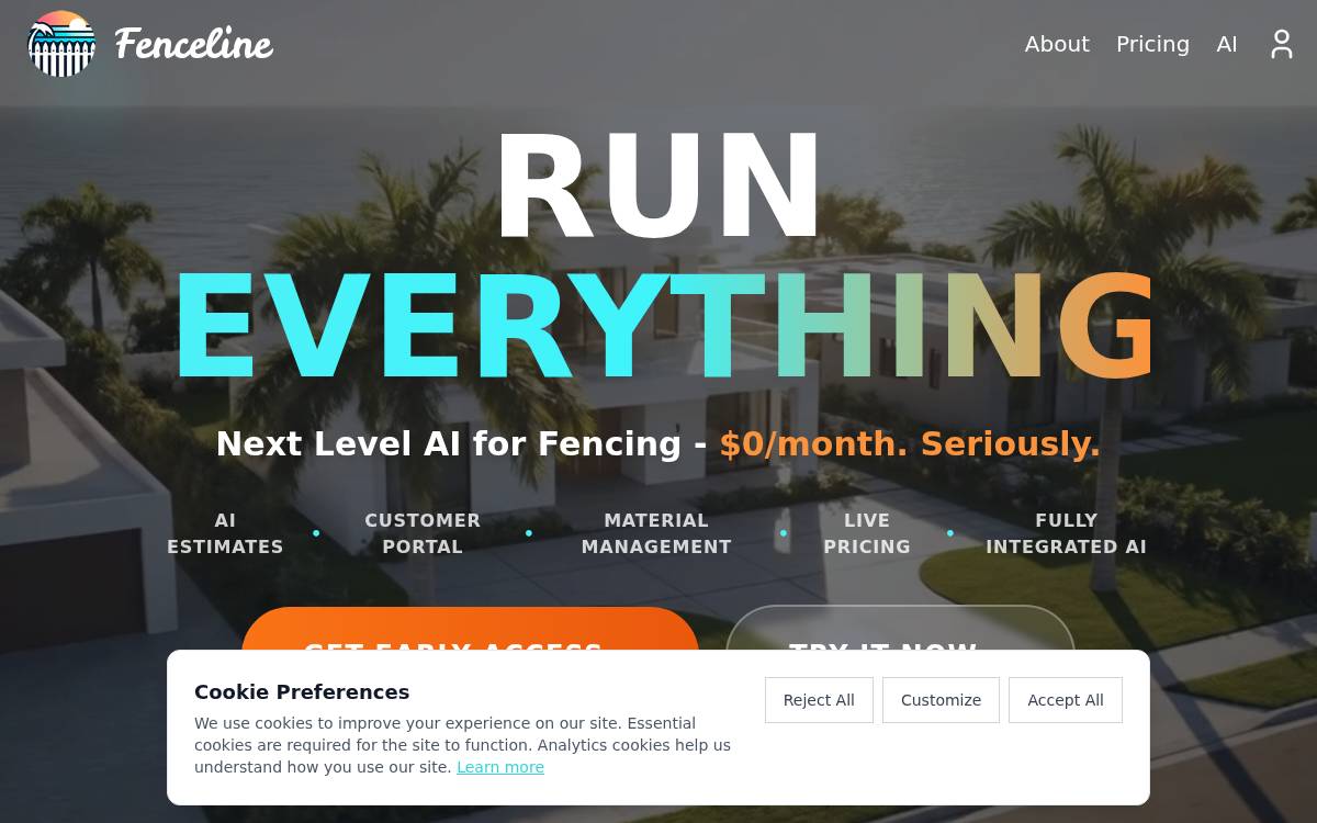 Fenceline website preview
