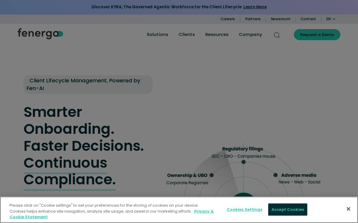 Fenergo website preview