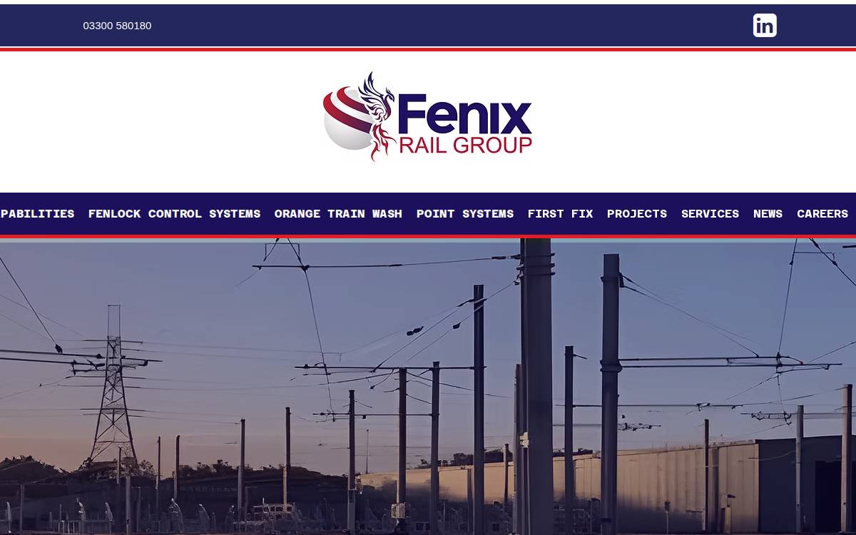 Fenix Rail Systems Seed website preview