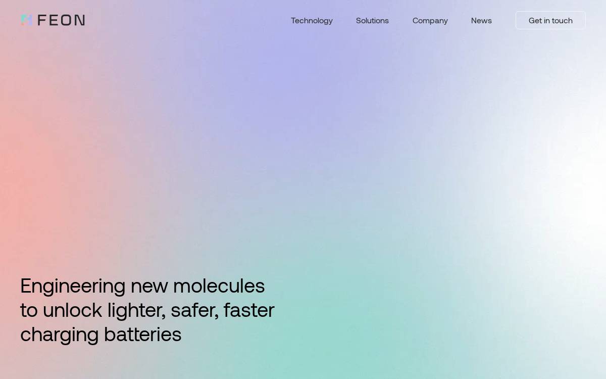 Feon website preview
