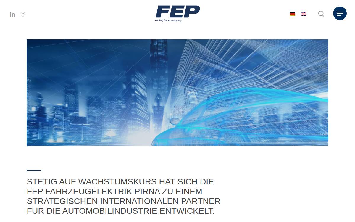 FEP Fahrzeugelektrik Pirna website preview