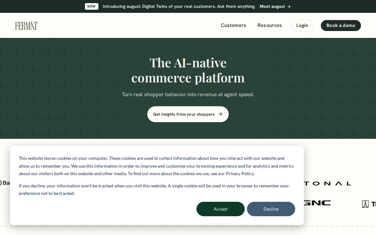 Fermat website preview
