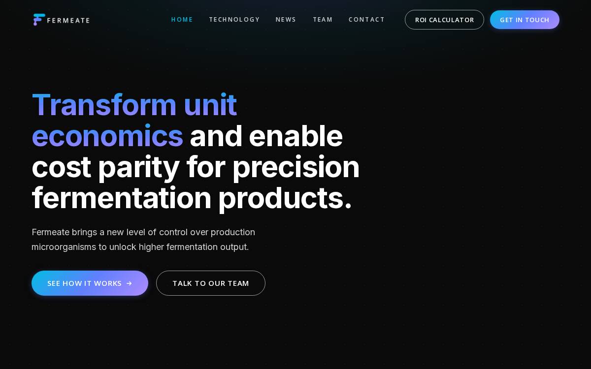 Fermeate website preview
