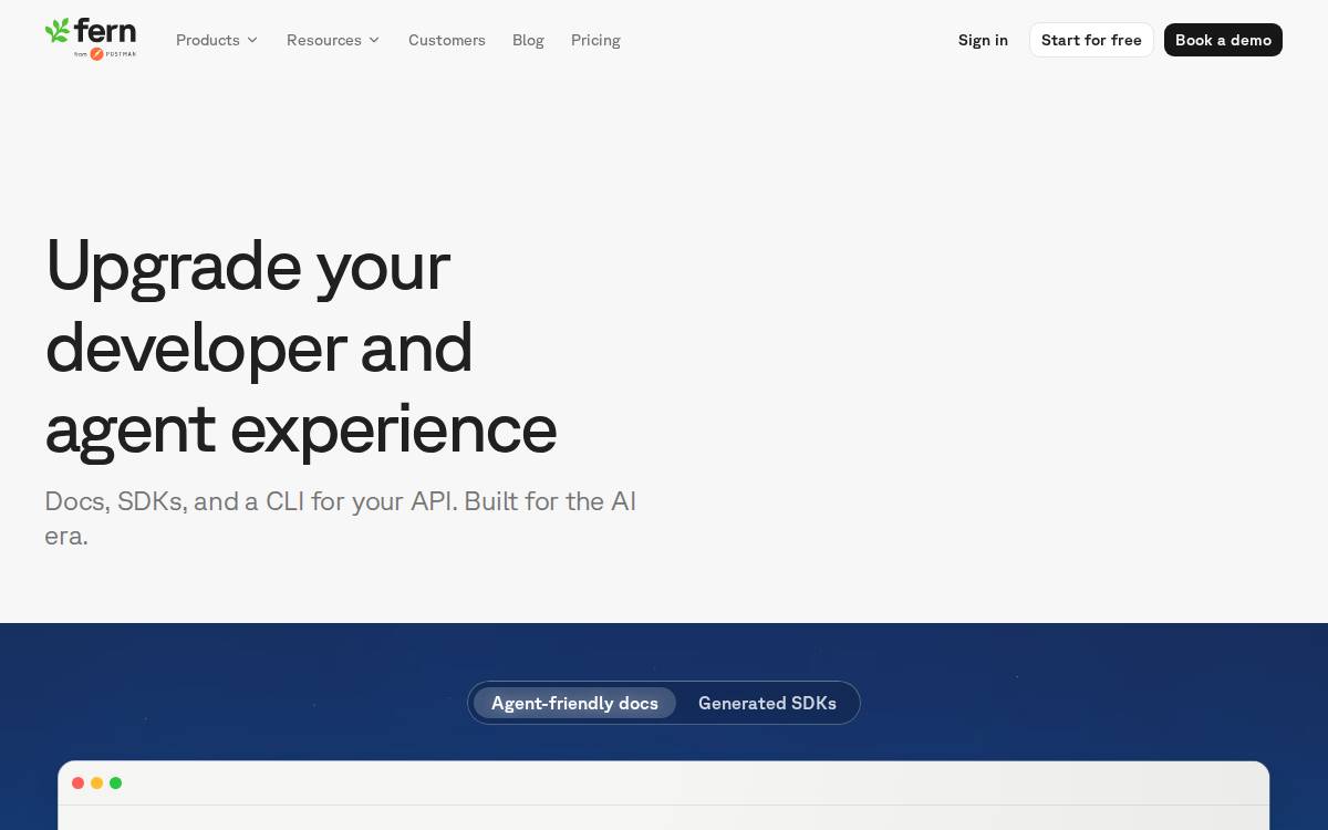 Fern website preview