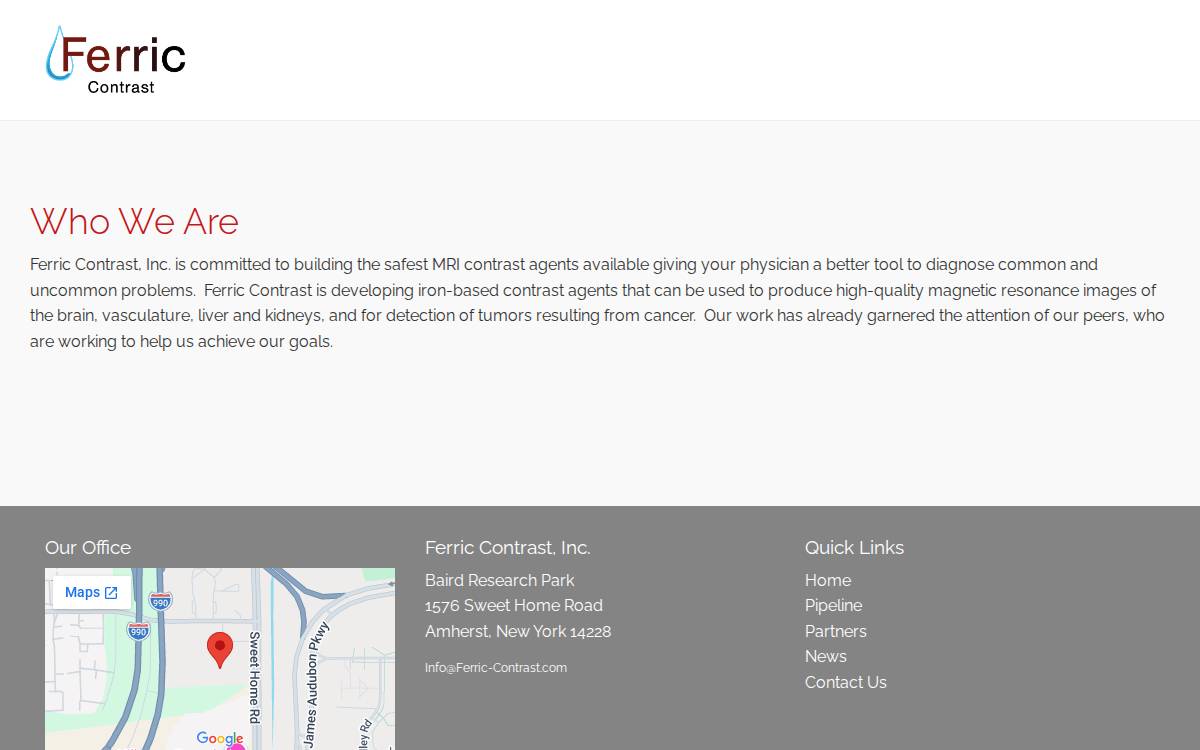 Ferric Contrast website preview
