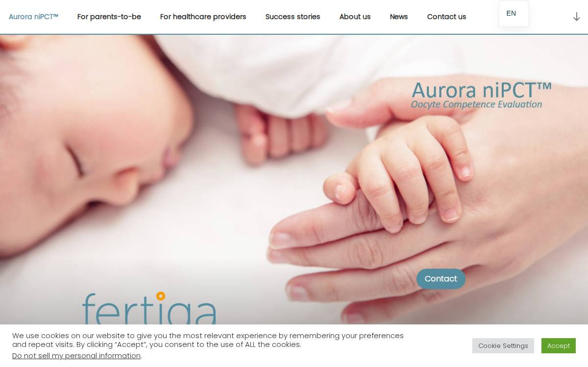 Fertiga website preview
